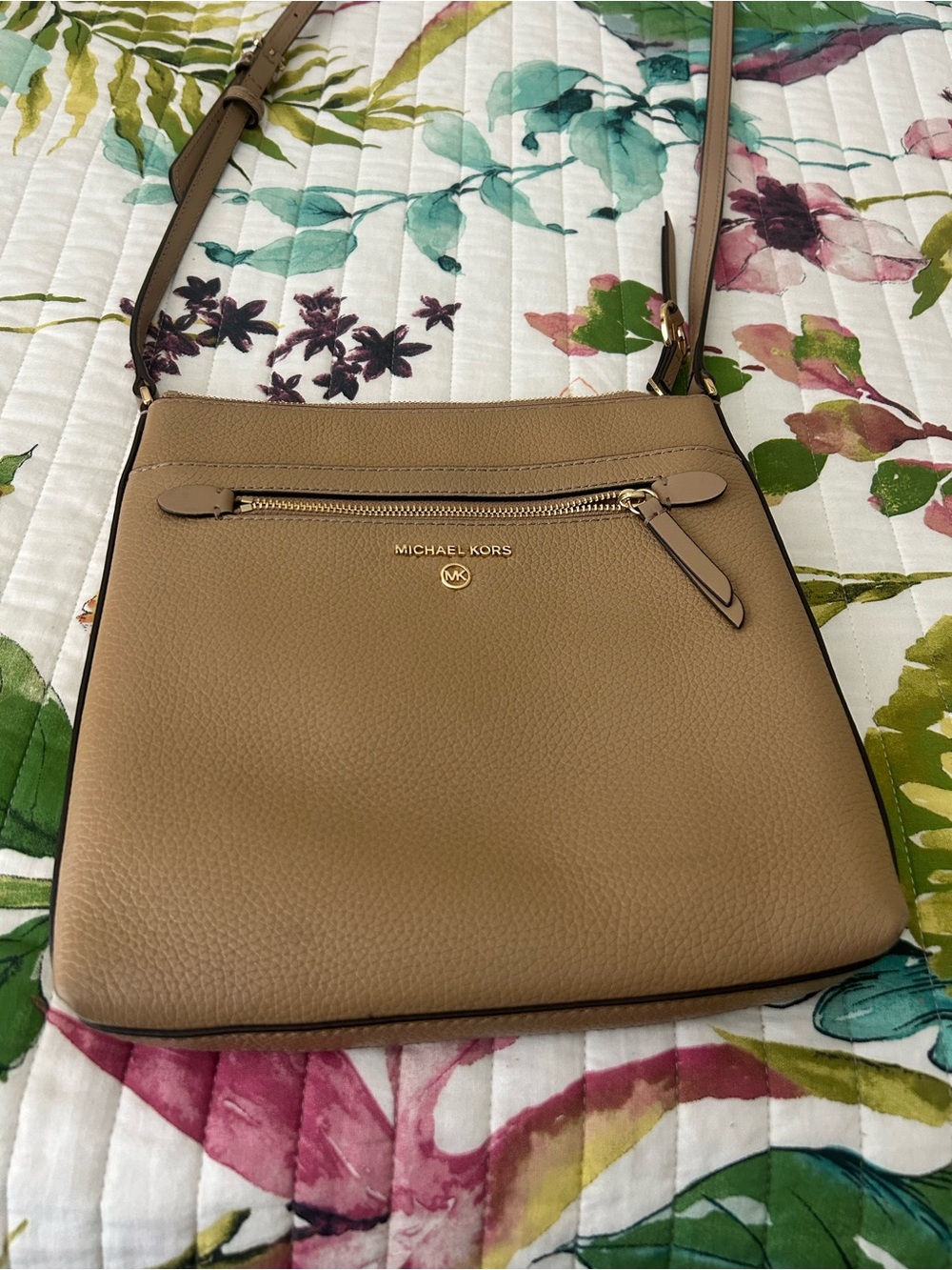 Michael Kors Brown Tan Crossbody Shoulder Bag
